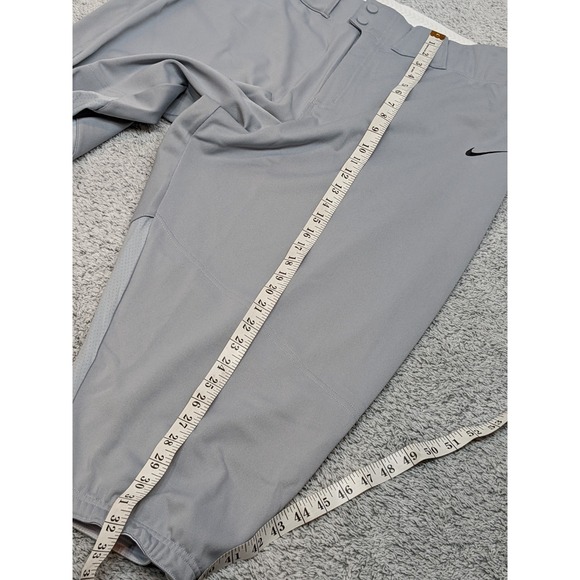 Nike Vapor Select High "Knicker" Baseball Pants Grey/Black Piping Mens Size 3XL. - Picture 11 of 15